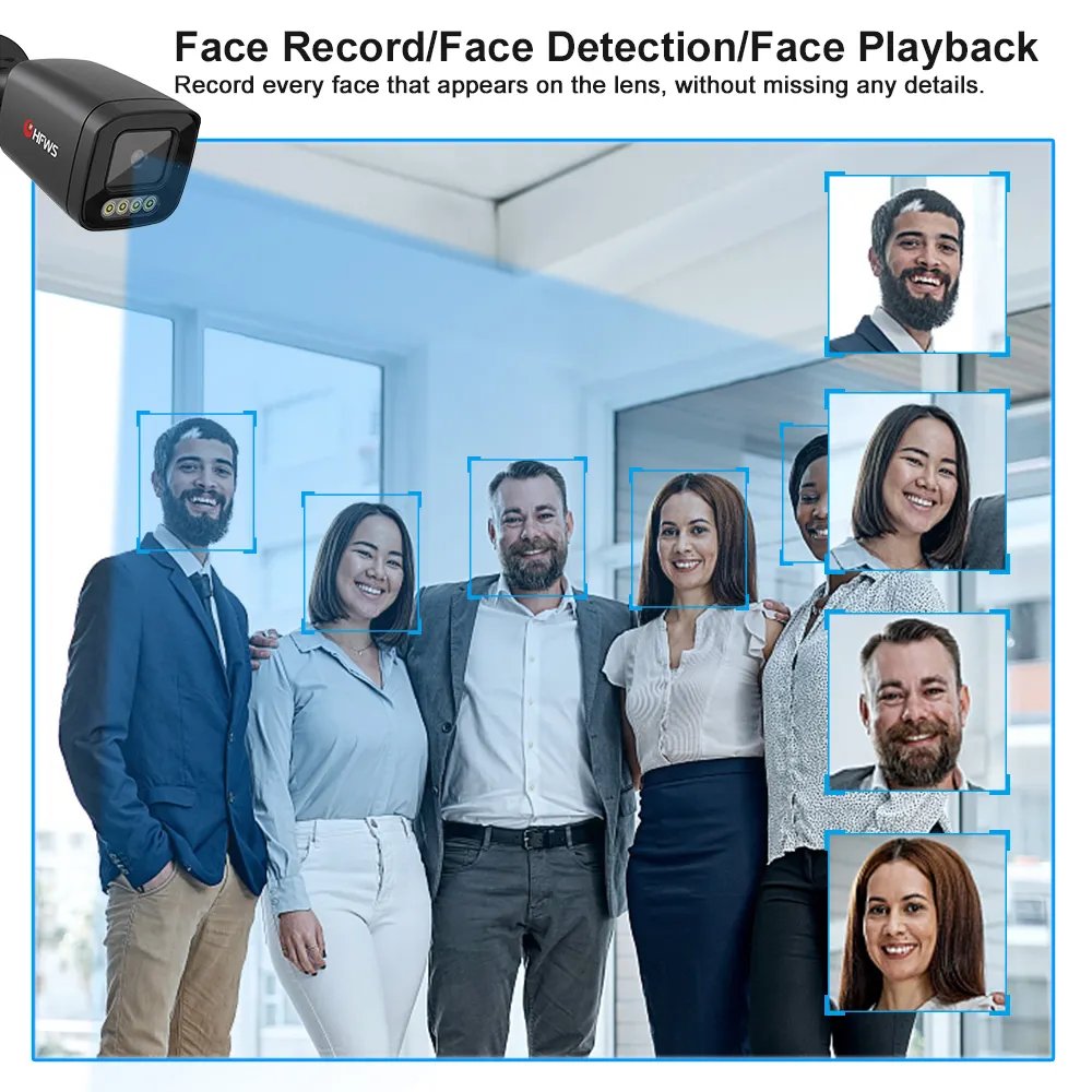 4K 8MP Ip Xmeye Poe Camera Security Cctv System Outdoor Home Face Detection Two Way Audio 8Mp Surveillance Camera