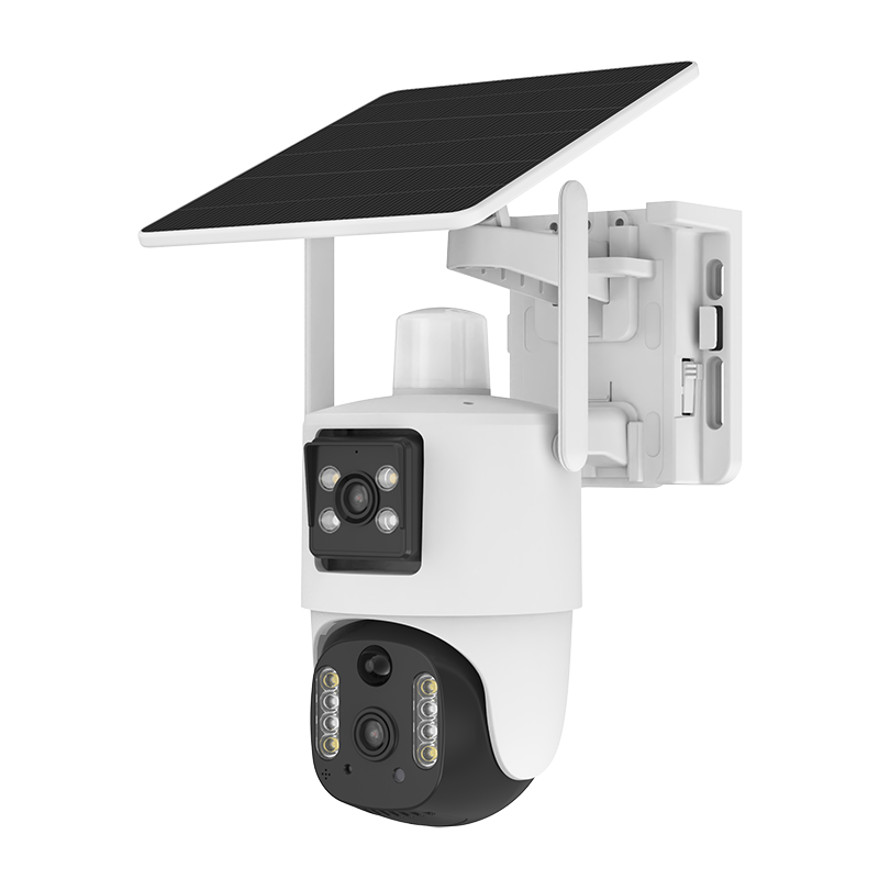 V380 BP5 4G Solar-powered PTZ Dual Cameras Security Camera Detachable Battery Pack PIR Weatherproof Real-time Sim Card Panel