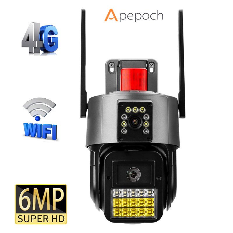 Long Distance 4g Indoor Camera Night Vision Recorder Dual Camera Home Security System Rechargeable Camera