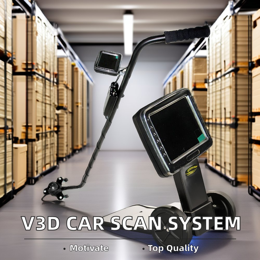 New Arrival V3D under Vehicle Inspection System Car Surveillance Camera with Metal Detector