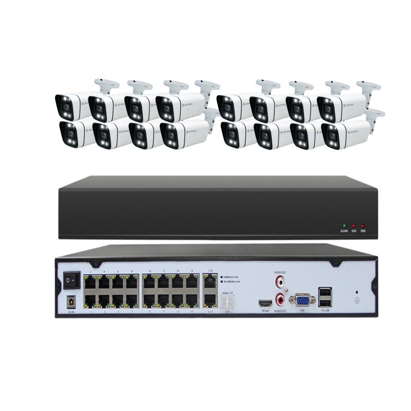 8 Megapixel 16 channel 4K ip cameras video surveillance system with 8mp cctv poe nvr recorder cctv kit (hdd,cable optional)