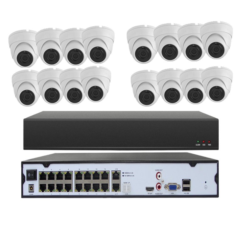 8 Megapixel 16 channel 4K ip cameras video surveillance system with 8mp cctv poe nvr recorder cctv kit (hdd,cable optional)