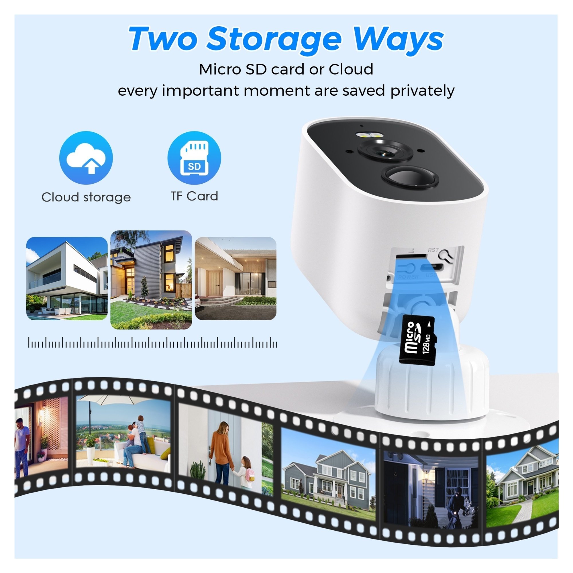Senhuo 4MP 2K HD wireless solar camera Wifi outdoor PIR body detection Battery panel 5X zoom home security protection