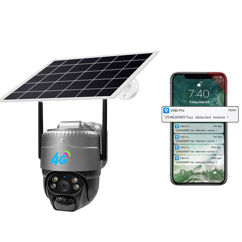 Factory OEM 3MP V380Pro Outdoor Camera 4G Sim Card LTE Security 4G CCTV PTZ IP Nertwork Camera Security Surveillance Camera CCTV