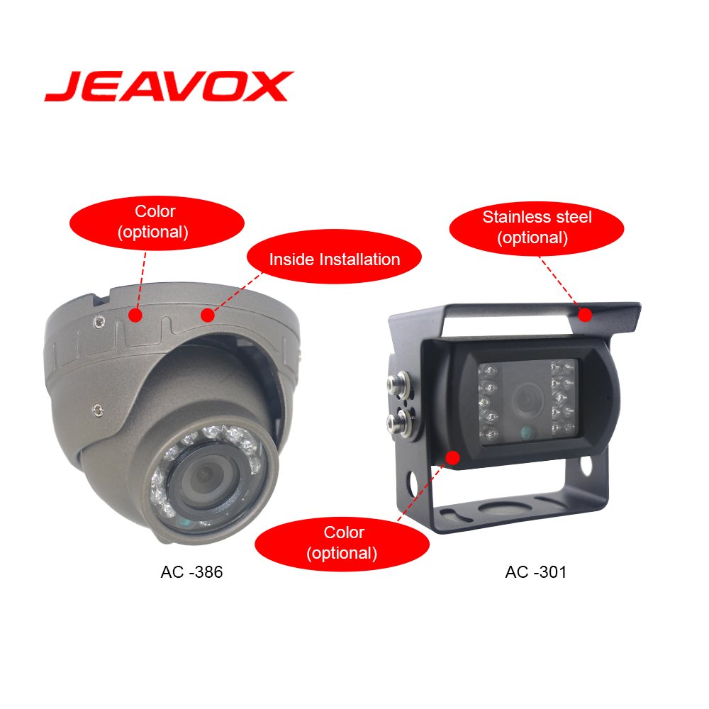 Public Bus Safety Monitor System 2Ways View In-car Monitoring 2Ways Outside Reverse Rear View Blind Area Camera AHD DVR Monitor