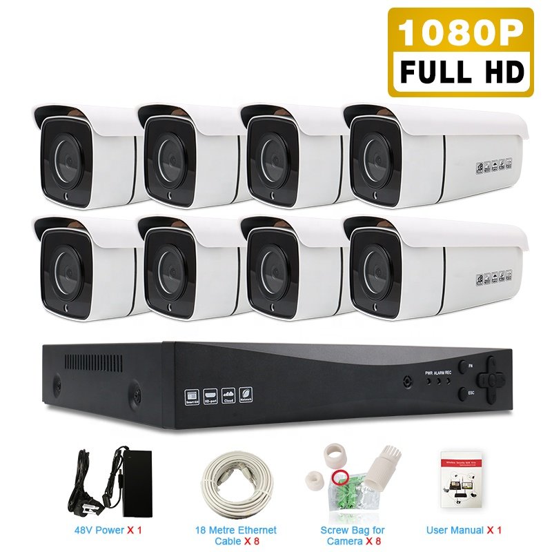 Outdoor Waterproof Wireless Camera System Cctv Wifi System Surveillance Security Wifi IP Camera NVR Kit