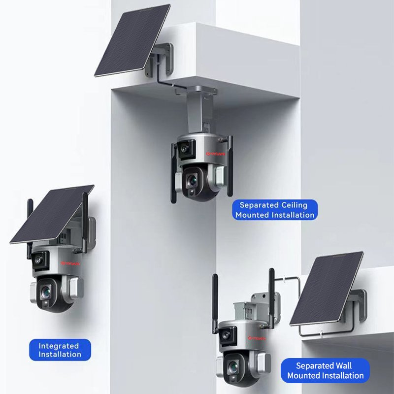 VESAFE Hot Sale 8mp PTZ Wireless Outdoor Floodlight Camera Solar CCTV 4G Wifi Network Security Surveillance System Camera