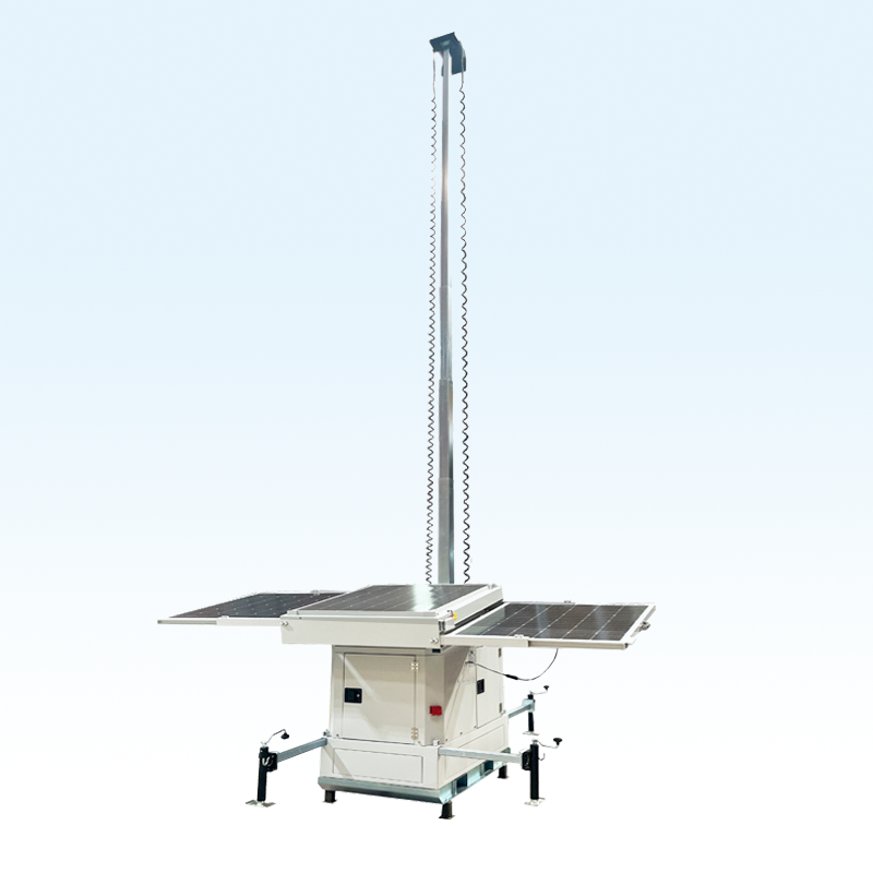 6G Solar CCTV Tower Outdoor WiFi Mobile Solar Surveillance Trailer IP67 Waterproof Camera Monitoring