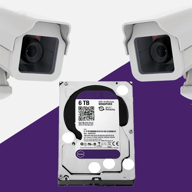 Cheap Surveillance Desktop Cctv Camera Dvr Ip Nvr WD Purple 1T 2T 3T 4T HDD Sata 3.5 Inch Hard Disk Drives