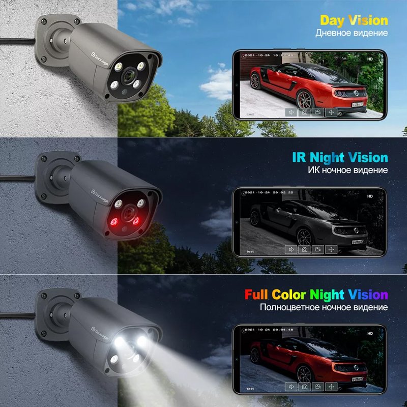 OEM DEM 4K 8CH POE NVR Kit Surveillance System Night Color Vision IP POE Security Camera System