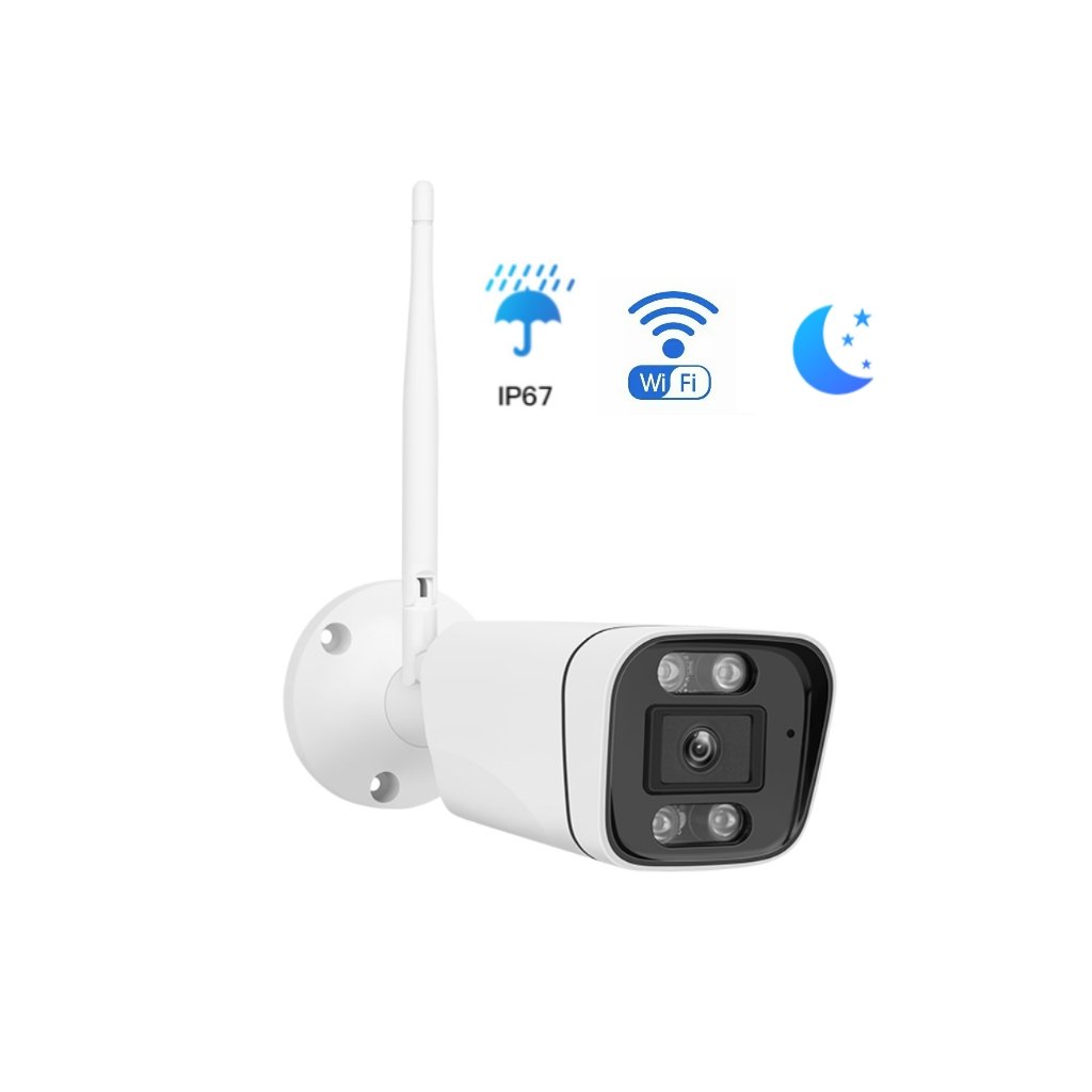 Waterproof IP67 OKAM 4MP Black Light Color Night Vision Smart Two Way Audio Wifi Home Security Network CCTV Camera Intelligent