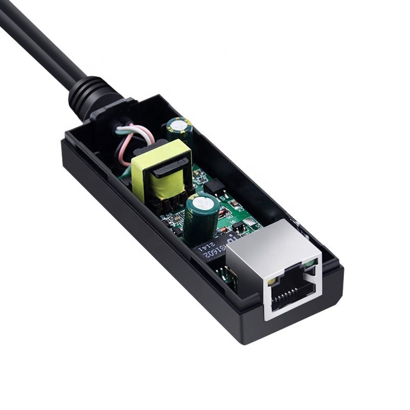 10/100Mbps Micro USB Port 48V to 5V 2.4A PoE Splitter Cable Standard Rj45 Connector