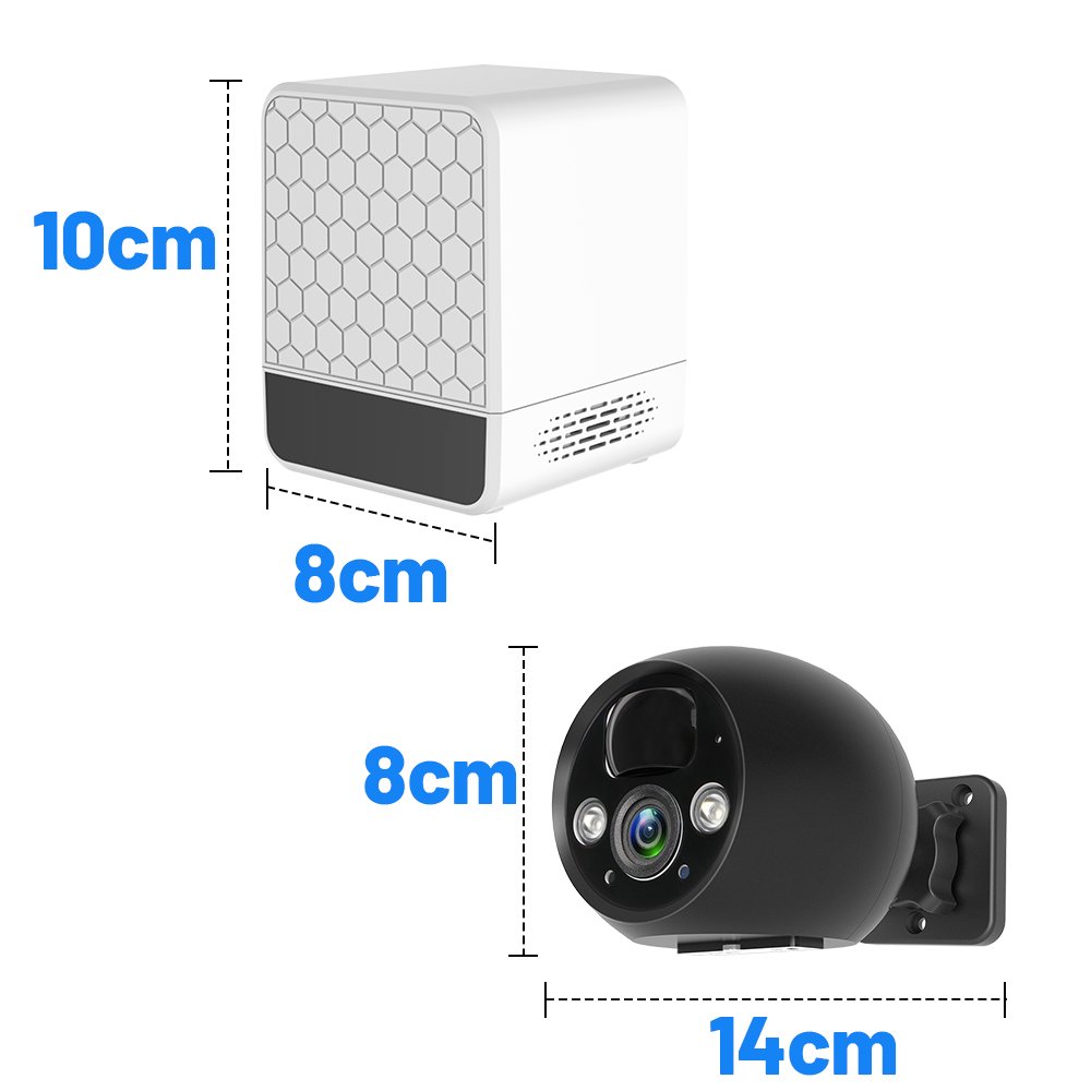 WESECUU Wifi Wireless Solar Power Camera SD Card Slot CCTV Security IP Camera Outdoor Support 128G Memory Card Nvr Wireless Kit