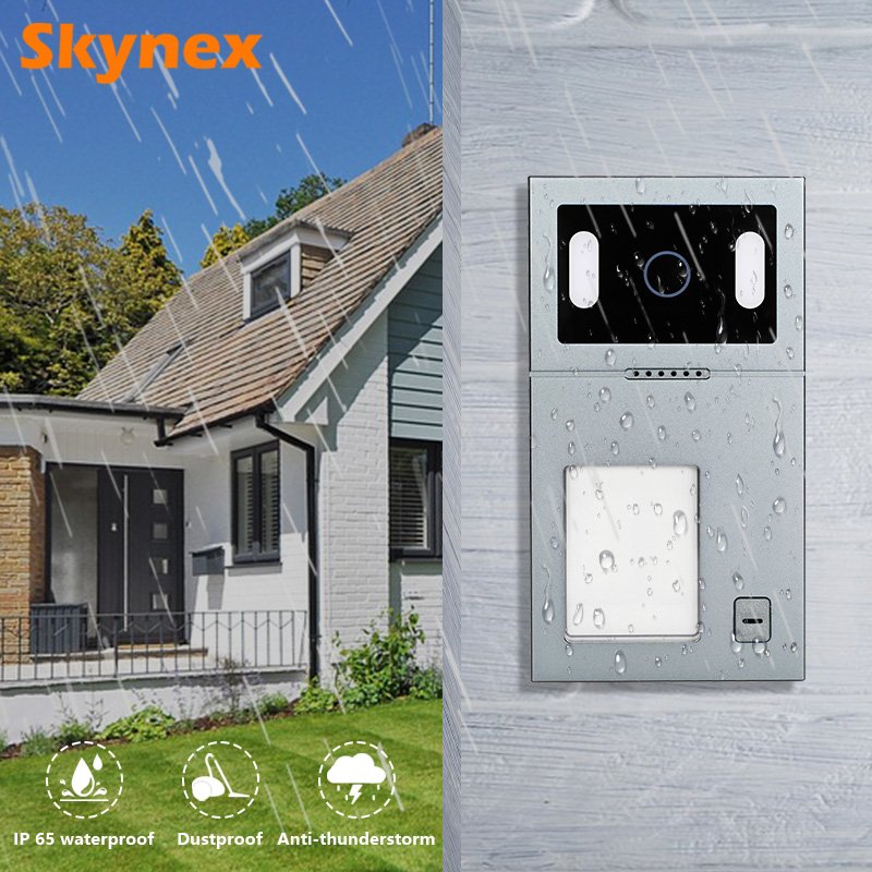 Best cheap Tuya IP Villa systems 2-Wire complex installations Security Surveillance door gate station has a modular design