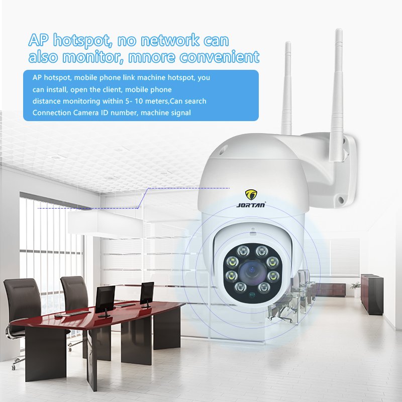 Jortan Professional manufacturers Security Camera US Stocks 3MP HD PTZ Security Camera Wi-Fi IP Surveillance System