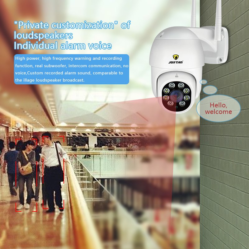 Jortan Professional manufacturers Security Camera US Stocks 3MP HD PTZ Security Camera Wi-Fi IP Surveillance System
