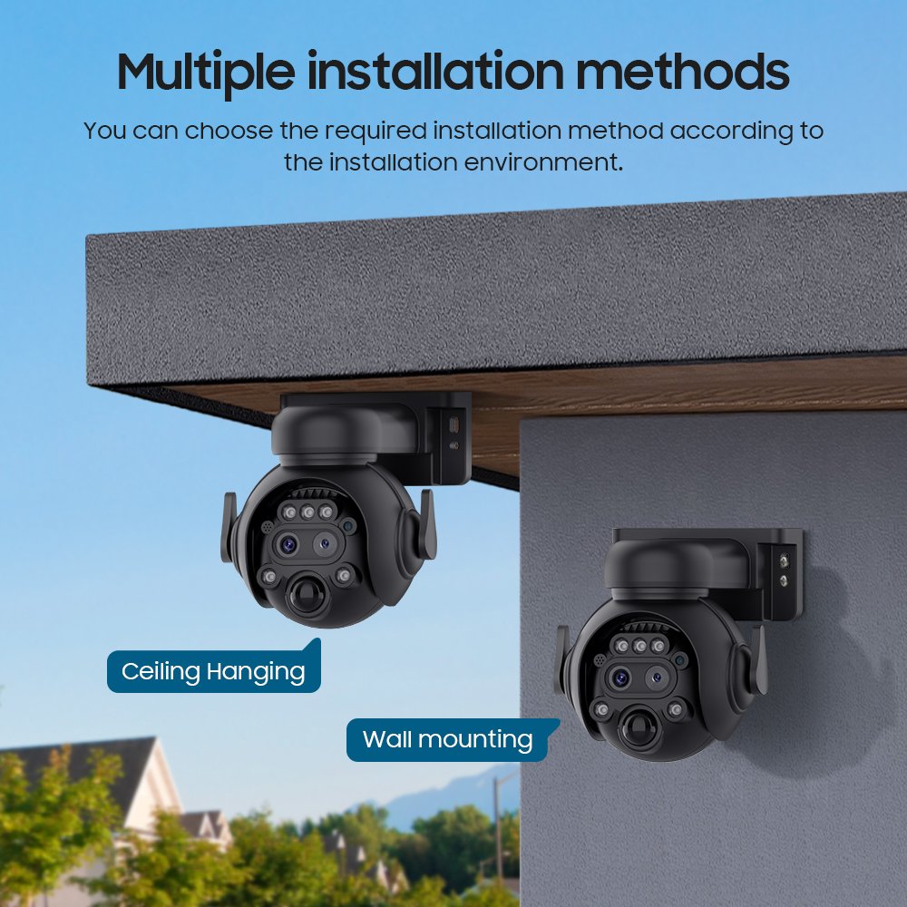 UBOX outdoor 12X Optical Zoom surveillance cctv 4G security camera system ip WiFi network camera ptz Dual Lens network camera