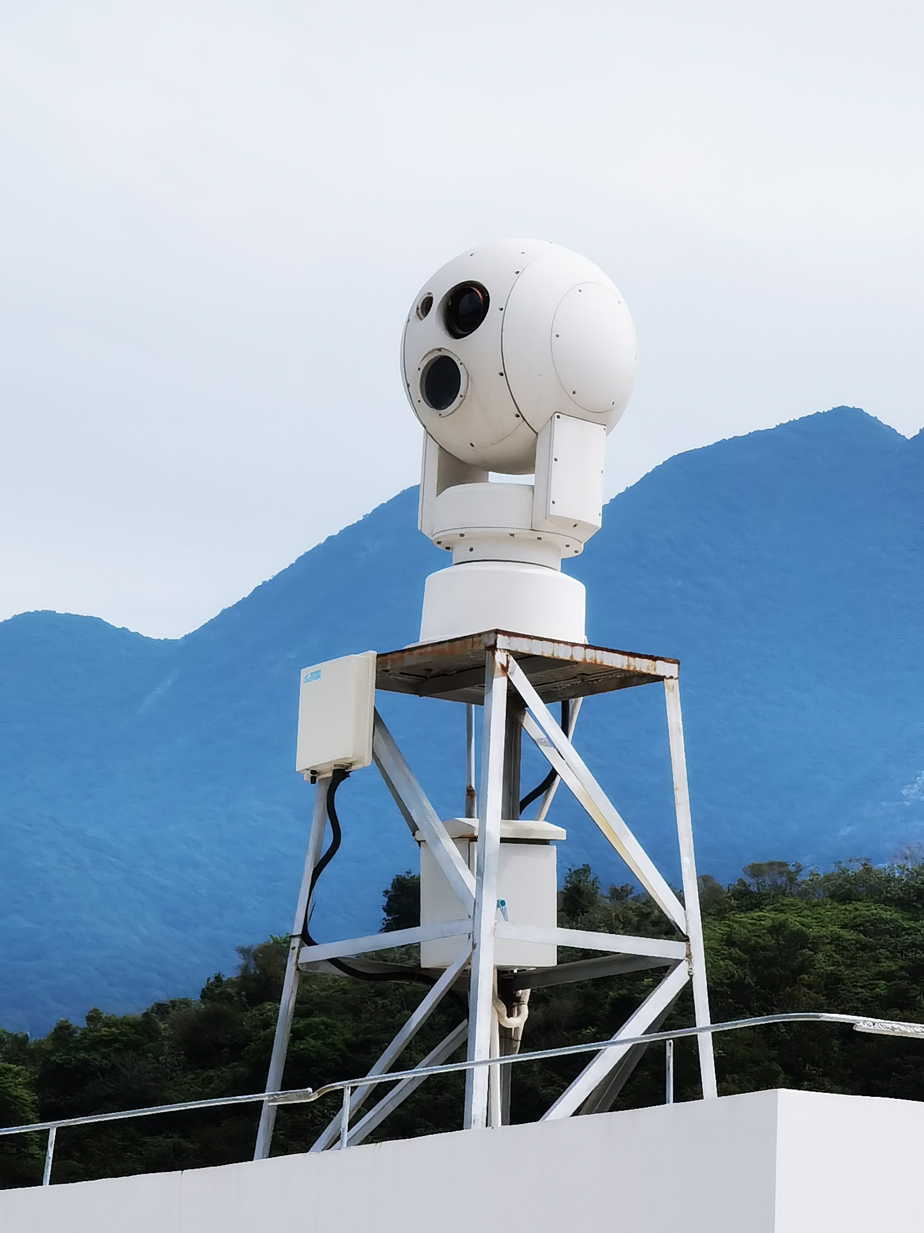 Telephoto surveillance camera, border security monitoring system at border ports