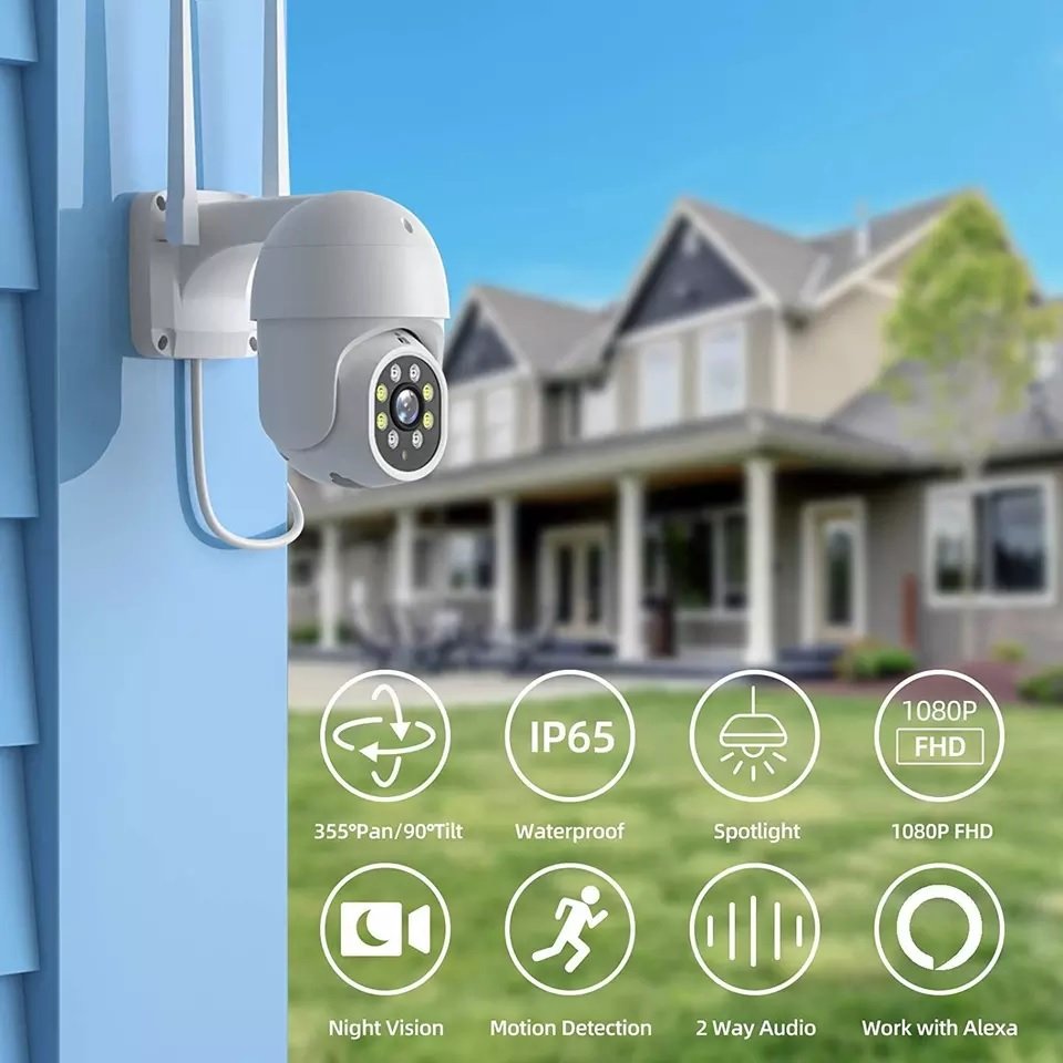 tuya cctv camera 3mp hd wireless surveillance network camera dual light color night vision camara de seguridad