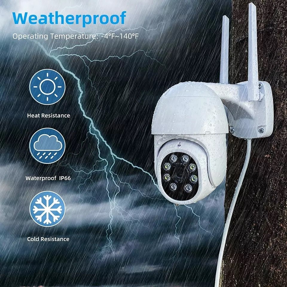 tuya cctv camera 3mp hd wireless surveillance network camera dual light color night vision camara de seguridad