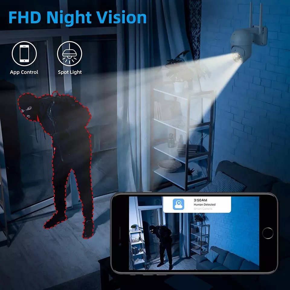 tuya cctv camera 3mp hd wireless surveillance network camera dual light color night vision camara de seguridad