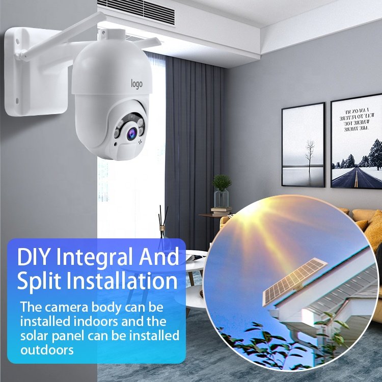 Cell Ubox Night Vision Rotate Security Solar CCTV Wireless 4G Wifi Ptz Solar Camera With Battery