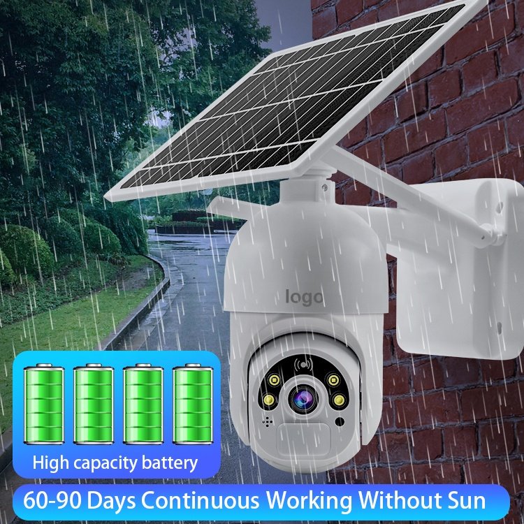Cell Ubox Night Vision Rotate Security Solar CCTV Wireless 4G Wifi Ptz Solar Camera With Battery