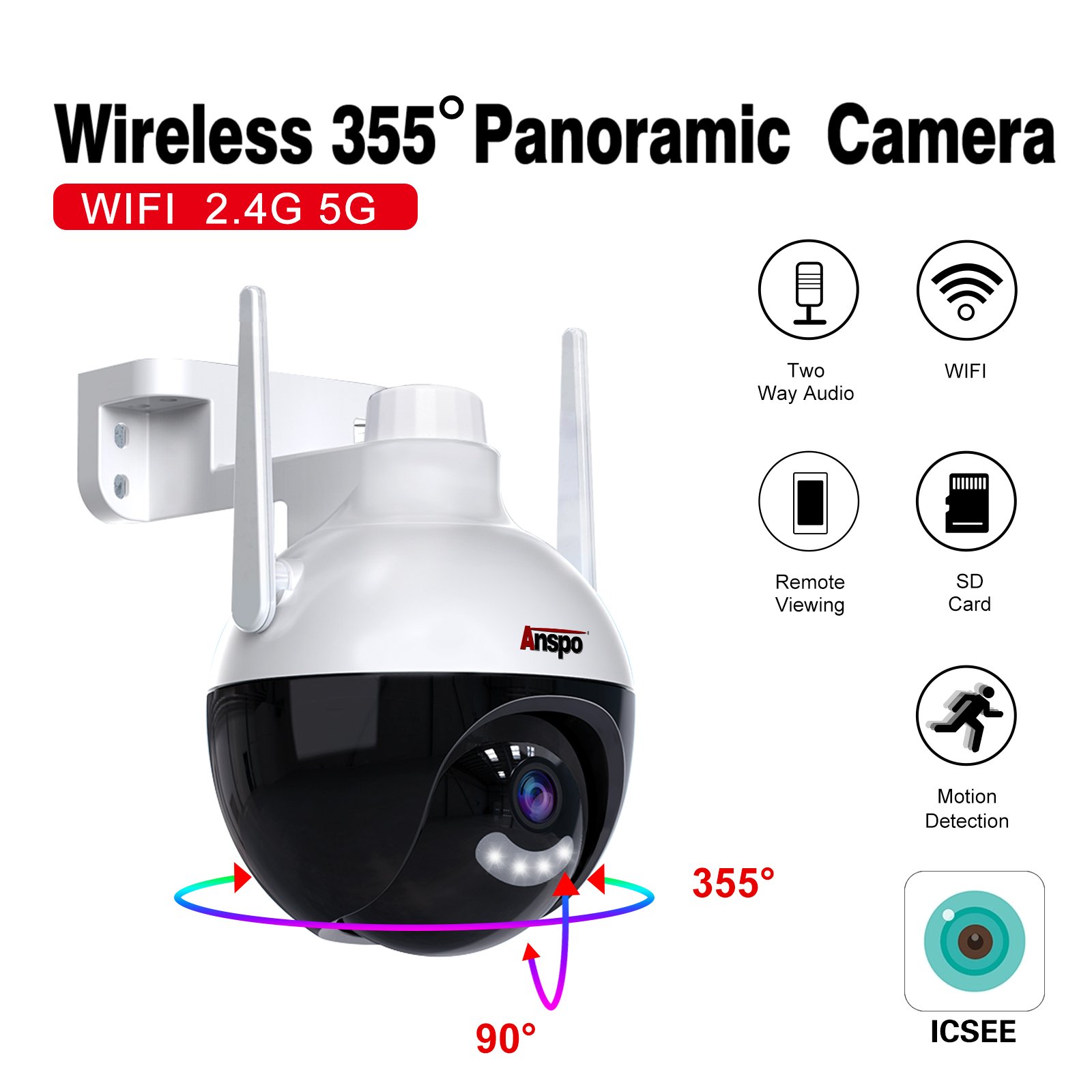 PTZ Human Motion Tracking camera PTZ CCTV network WiFi camera