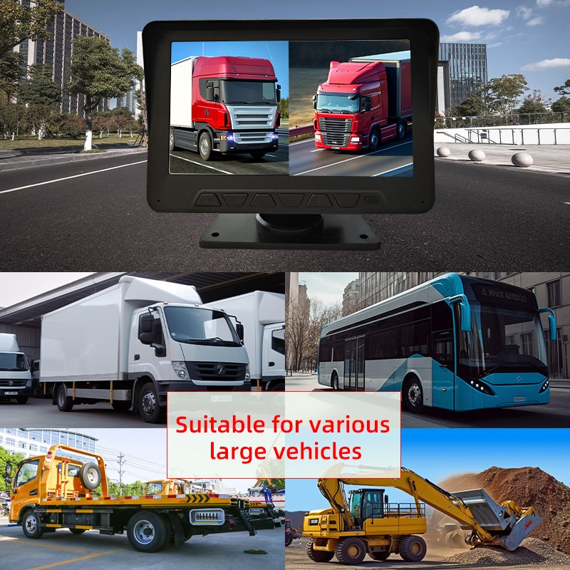 Wholesaler Quote 7 inch Maximum support 256G truck screen and reverse camera for RV Truck Bus Trailer Lorry 12V 24V
