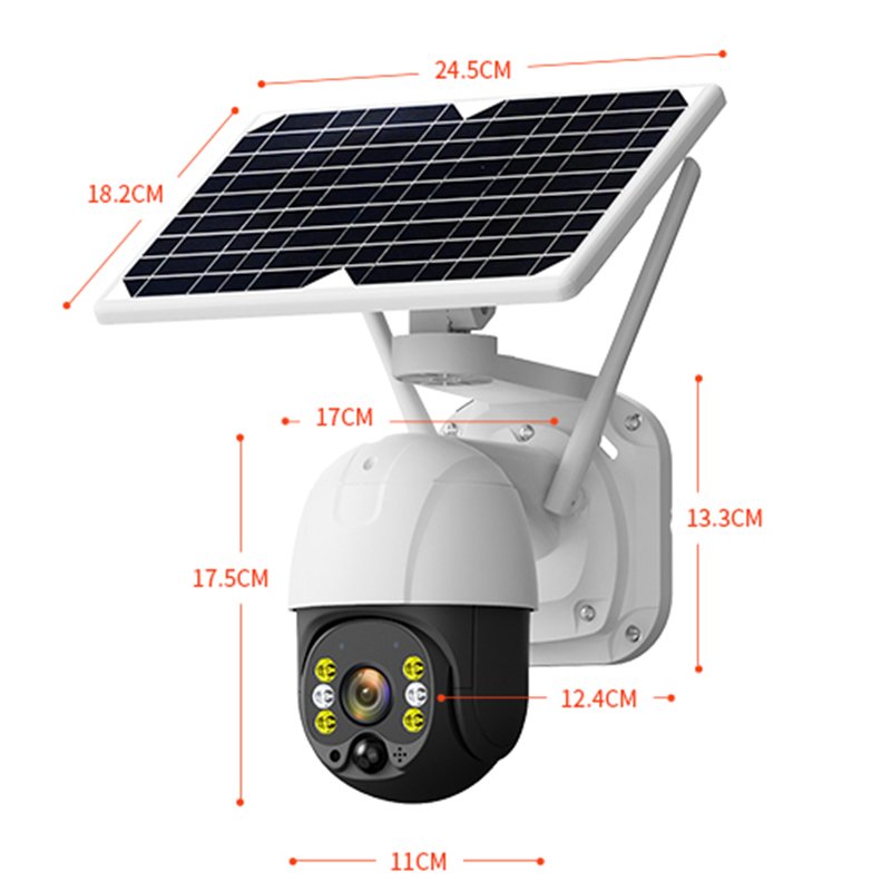 Highfly Promotion Solar Security System Control Surveillance High Quality With Lights 4G Power IP Camera