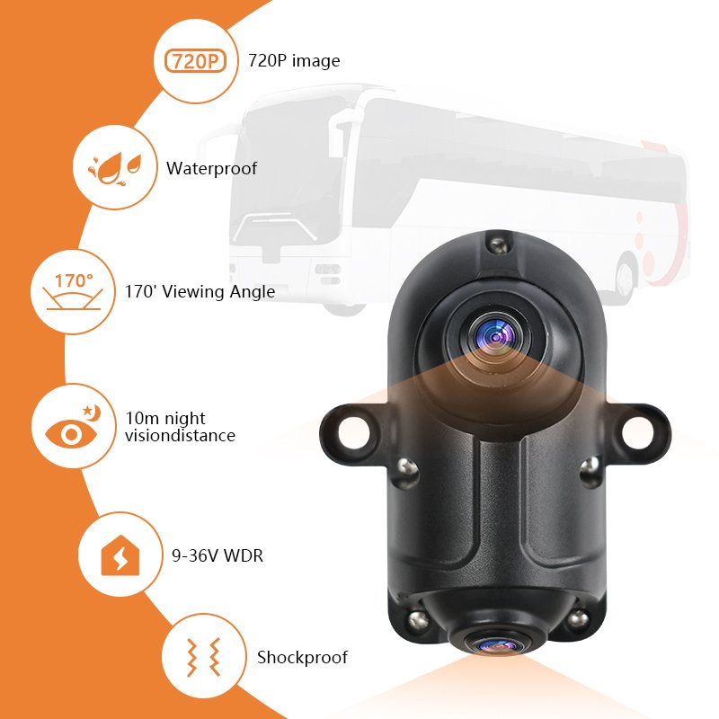 ZYX OEM Heavy Duty Bus Dvr Recorder 360 Degree All Round View Truck Camera System 10.3 Inch 4 Channels Truck Camera System