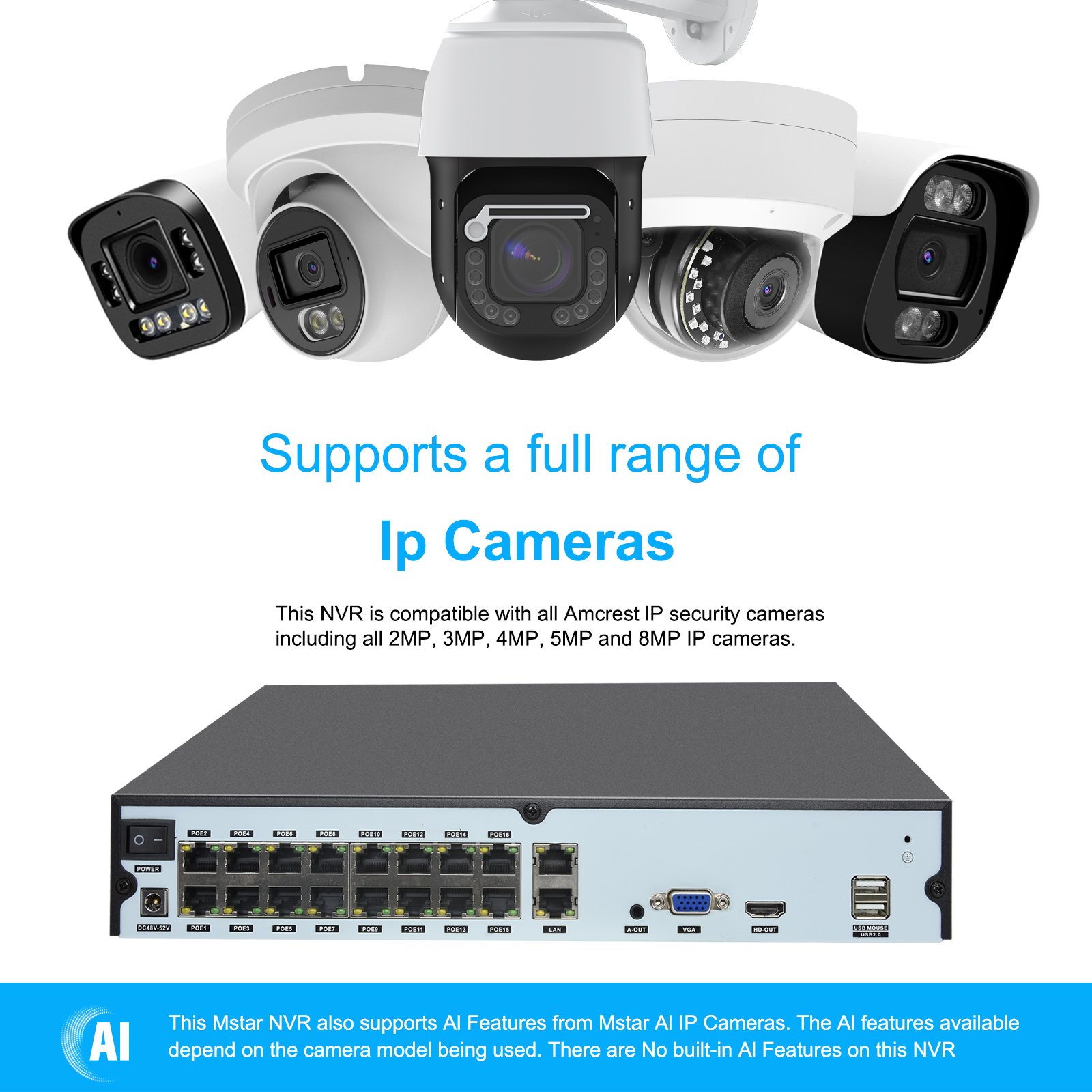12MP 16 Channel IP PoE NVR System Support 36CH 8MP Cctv Camera System plug & play smart p2p 2 SATA HDD 4K Network Video Recorder