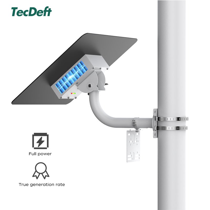 Tecdeft Best Seller 12V Black Mono Solar Panels System With Lithium Battery Wireless Solar Outdoor Camera