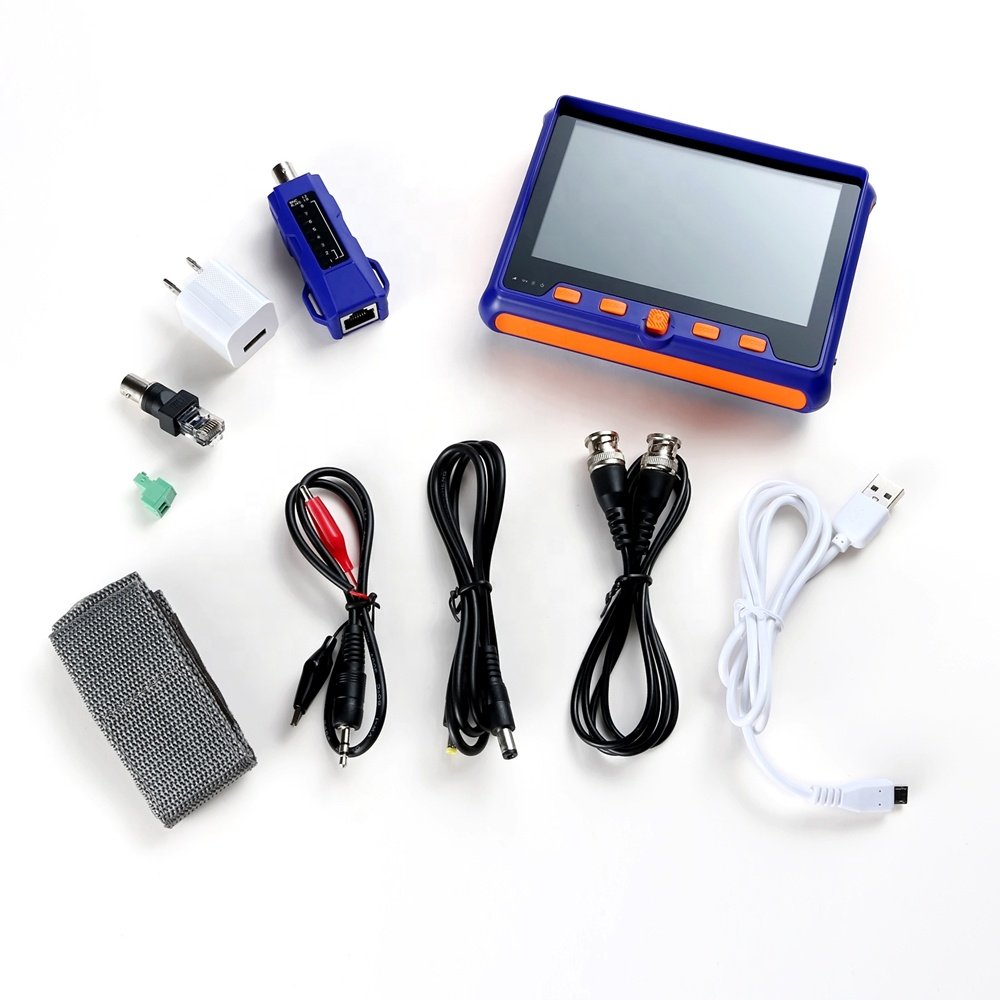 5 INCH TVI AHD CVI CVBS Analog 4IN1 Security Camera Tester Monitor VGA Output UTP Cable Test 8MP 2MP CCTV Tester