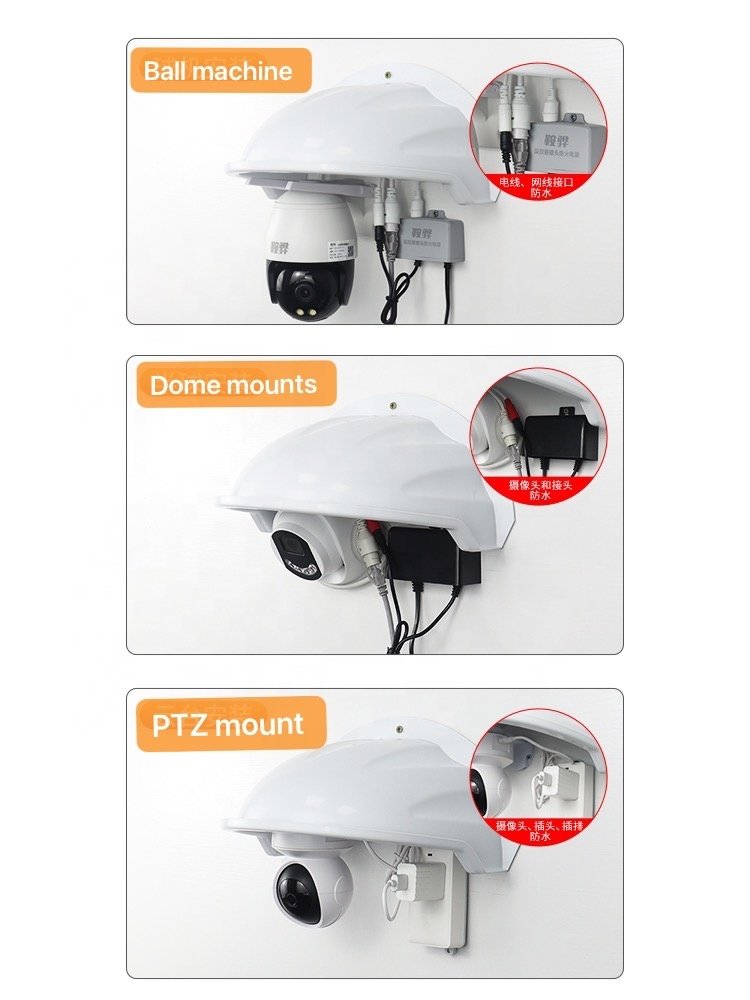 1Water-proof Cctv Rain Shade for Outdoor Dome Camera DS-1250ZJ cctv bracket hats