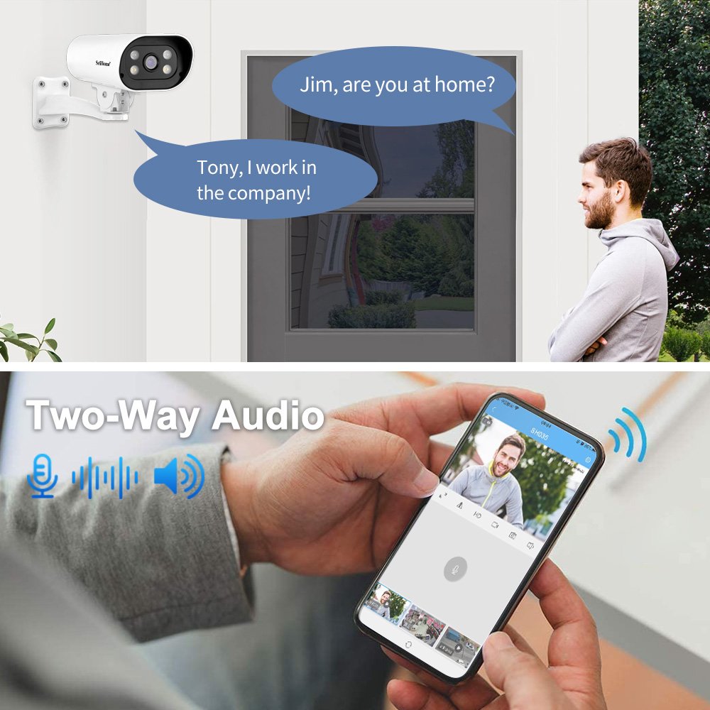Srihome Security Camera 5MP 16Ch 8MP PoE NVR CCTV IP Security Camera system Color Night Vision camera surveillance