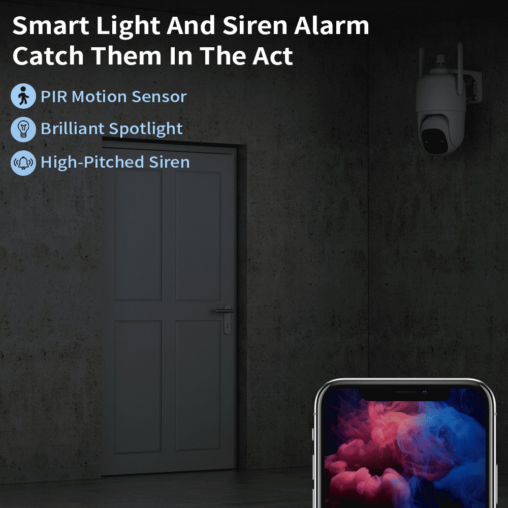 1080P PTZ Wifi Camera Home Security CCTV System AI Smart Baby Indoor Battery Powered PIR IP Network Wireless Surveillance Cam