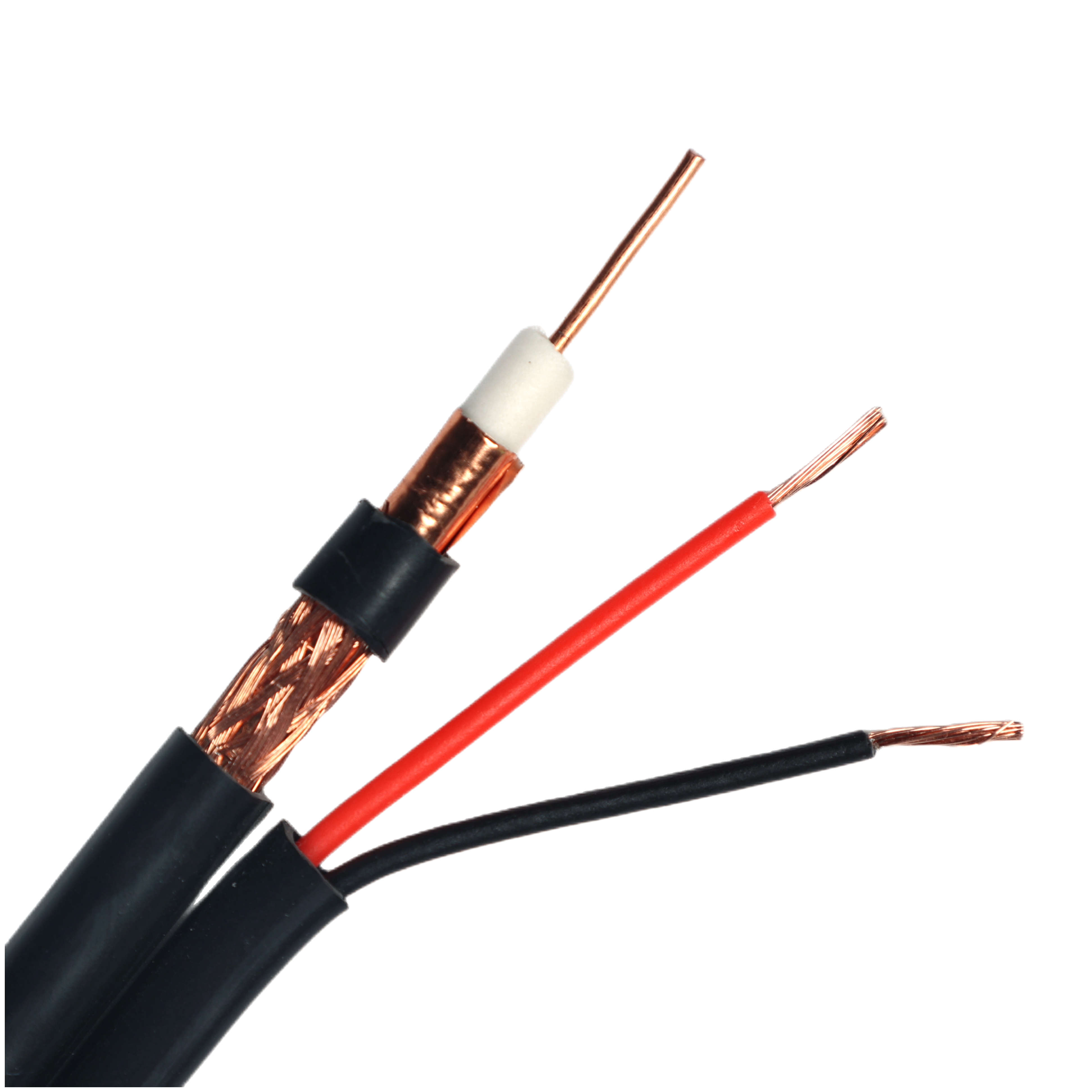 RG59 2dc Siamese Coaxial Communication Cable Manufacture Price 1000ft/305m RG59 with Power CCTV Camera