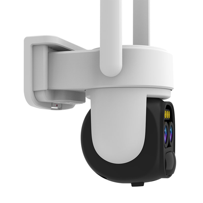 OKAM Dual Lens 3MP PIR Motion Human Detection Wifi Solar Camera 360 PTZ Outdoor Wireless Alarm Security Solar CCTV Camera System
