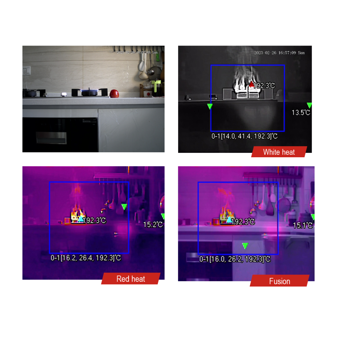 Outdoor 5MP Bispectral LWIR Thermal Thermography Bullet Network Camera CCTV Security System VISHEEN Protector B10