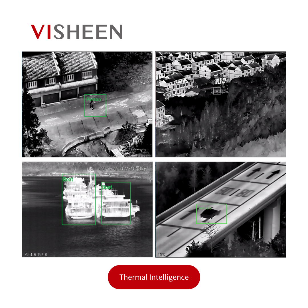 Outdoor 5MP Bispectral LWIR Thermal Thermography Bullet Network Camera CCTV Security System VISHEEN Protector B10