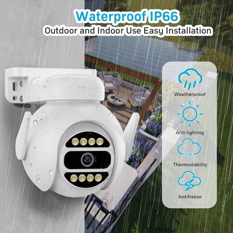 1080p Wholesale HD Outdoor Wifi Camera Security System Waterproof 2MP Two Way Audio Night Vision Smart Camera