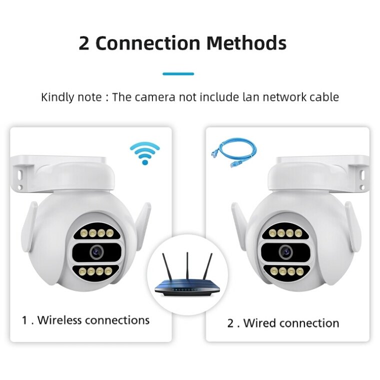 1080p Wholesale HD Outdoor Wifi Camera Security System Waterproof 2MP Two Way Audio Night Vision Smart Camera