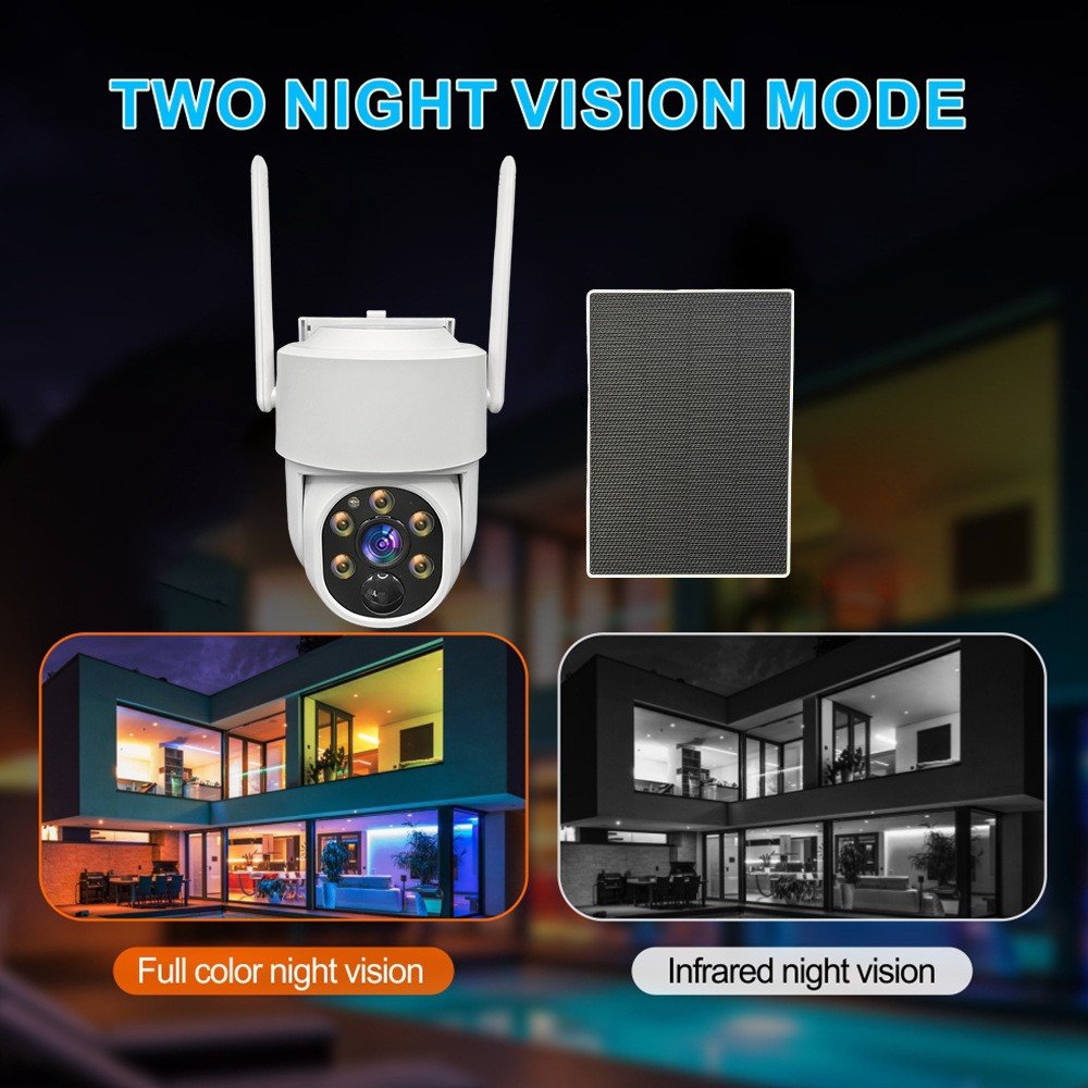 OEM 10.1'' DVR PTZ WIFI Camera Kits System 4MP Dome Bullet Turret POE IP Security CCTV Camera Solar Powered Network Camera
