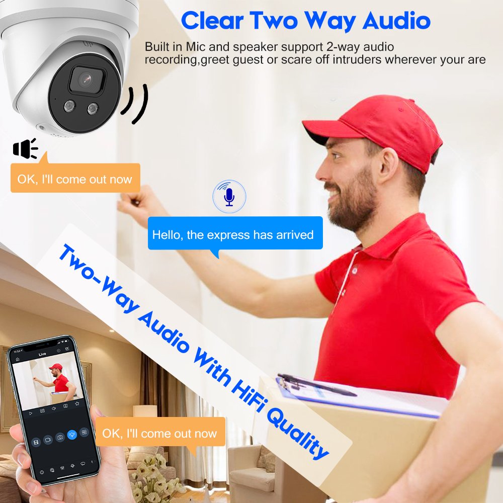 compatible Hikvision CCTV systems OEM 4MP 8MP 4K Ip dome bullet ptz camera poe nvr oem moq:100pcs