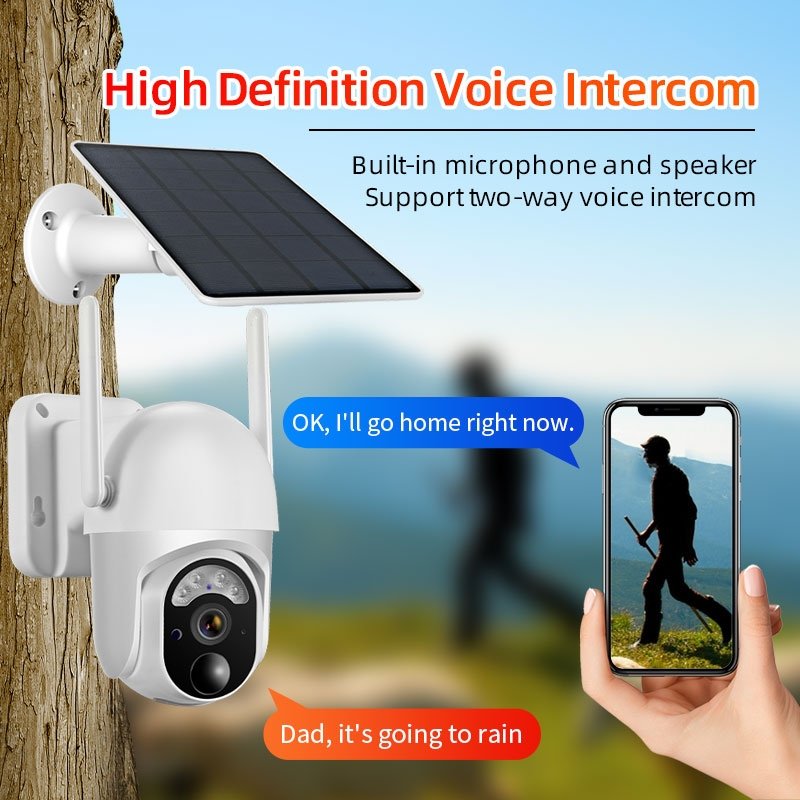 4G Solar Power Cameras Remote Surveillance Camara System Solar Panel Wifi Camera Wireless Ip Camera