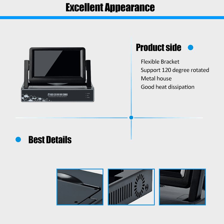 H.264/H.265 7Inch LCD Screen MONITOR 8CH WIFI NVR KIT 1.3 MP/2.0MP Wireless IP 8 Cameras CCTV SURVEILLANCE SECURITY Camera SET