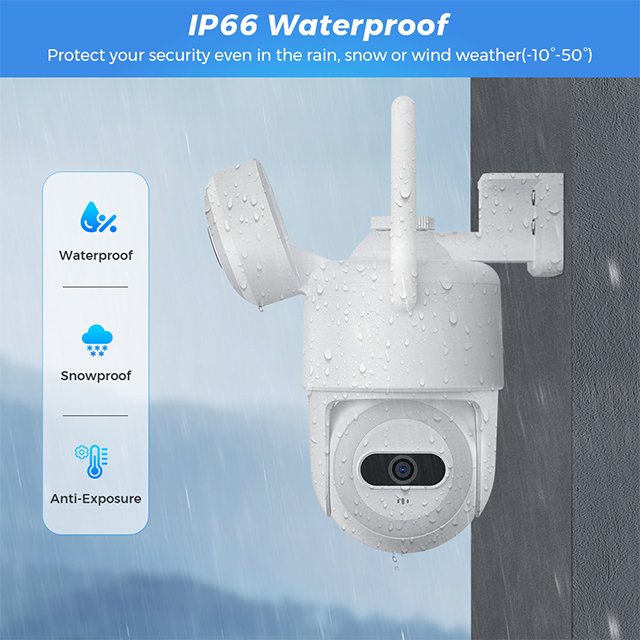 ICSEE 8MP Wireless Outdoor IP Camera Smart Home Security Protection with Two-Way Audio and Wifi Network Surveillance Cameras
