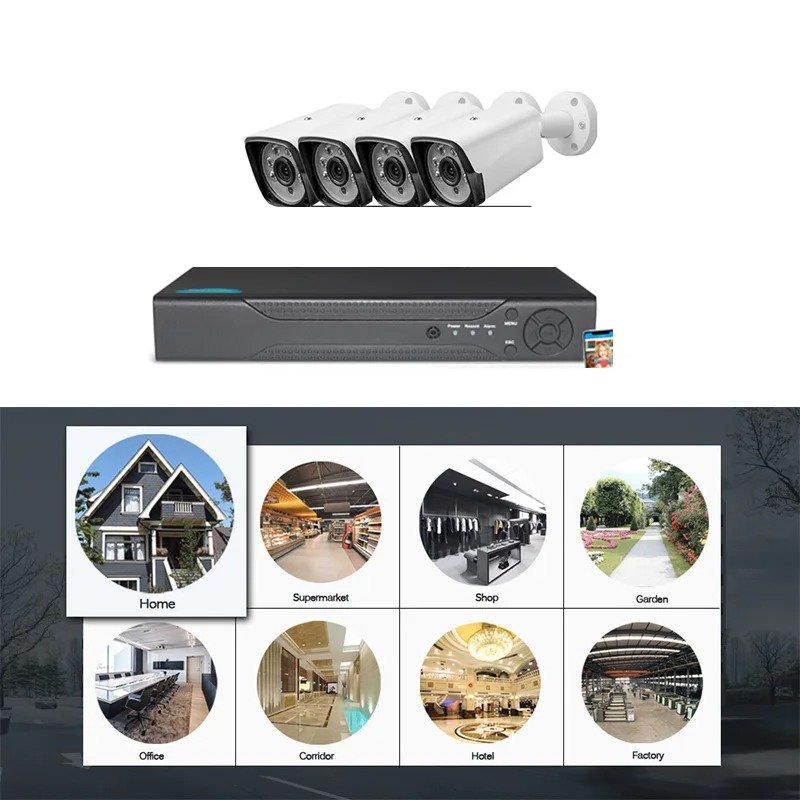 5MP AHD DVR Kit Video Surveillance Outdoor Security Full HD TVI AHD CVI IP 4CH 8CH 16CH 5Megapixel CCTV Camera System