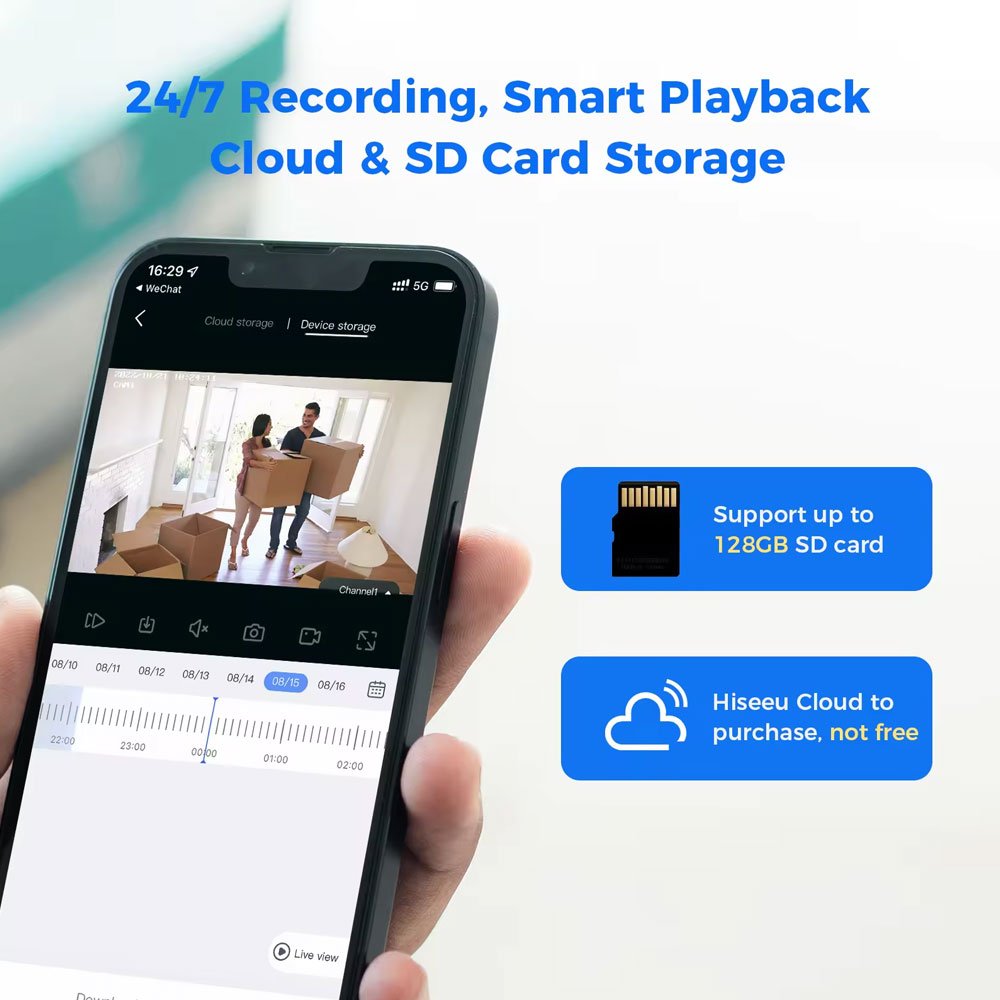 5MP AI-Powered Network Security Camera HD 300W Wide-Angle PTZ System Two-Way Audio Remote Monitoring Indoor Industry Education